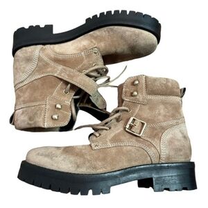 NEW All Saints Paulina Boot Desert Sand Suede